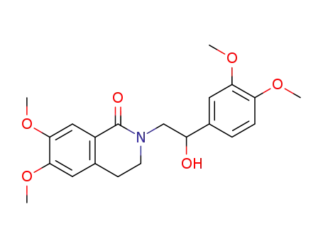 2-<2-(3,4-dimethoxyphenyl)-2-hydroxyethyl>-3,4-dihydro-6,7-dimethoxy-1(2H)-isoquinoline