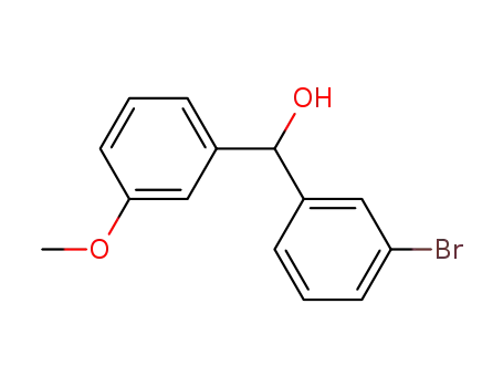 Molecular Structure of 76778-33-1 (3-bromo-α-(3-methoxyphenyl)benzenemethanol)