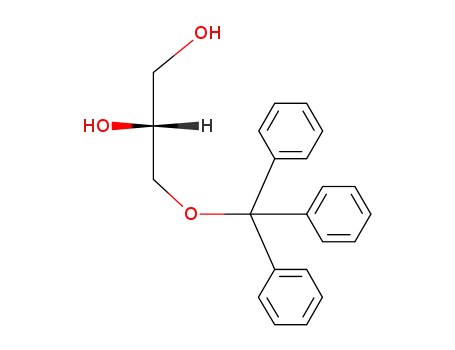 Molecular Structure of 16975-62-5 (1,2-Propanediol, 3-(triphenylmethoxy)-, (R)-)