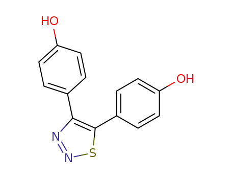 Phenol, 4,4'-(1,2,3-thiadiazole-4,5-diyl)bis-