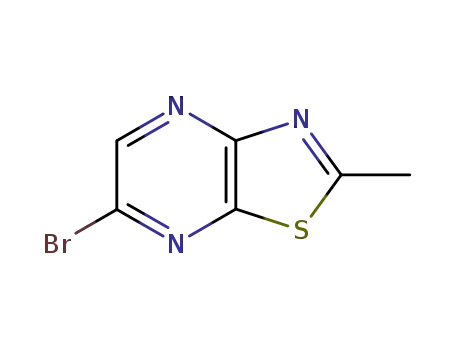 Molecular Structure of 87444-41-5 (6-Bromo-2-methylthiazolo[5,4-b]pyrazine)