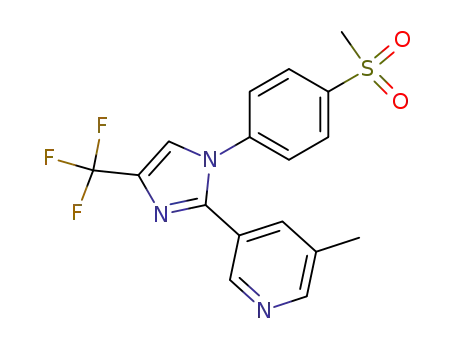 Pyridine,
3-methyl-5-[1-[4-(methylsulfonyl)phenyl]-4-(trifluoromethyl)-1H-imidazol-
2-yl]-