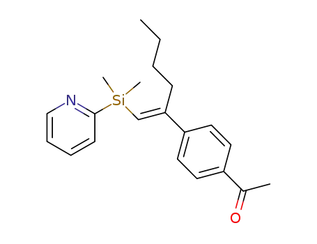 (E)-α-butyl-β-(2-pyridyldimethylsilyl)-4-acetylstyrene