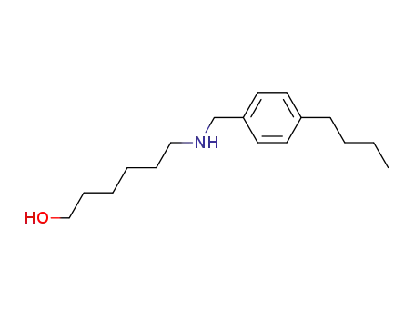 Molecular Structure of 107349-62-2 (1-Hexanol, 6-[[(4-butylphenyl)methyl]amino]-)