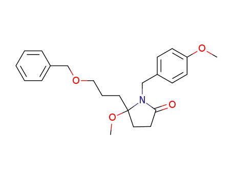 2-Pyrrolidinone,
5-methoxy-1-[(4-methoxyphenyl)methyl]-5-[3-(phenylmethoxy)propyl]-