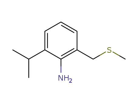 Benzenamine, 2-(1-methylethyl)-6-[(methylthio)methyl]-