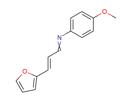 Molecular Structure of 90361-56-1 (Benzenamine, N-[3-(2-furanyl)-2-propenylidene]-4-methoxy-)