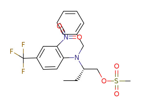 (S)-2-(benzyl(2-nitro-4-(trifluoromethyl)phenyl)amino)butyl methanesulfonate