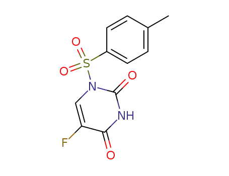 Molecular Structure of 56059-10-0 (1-(4-Methylphenylsulfonyl)-5-fluorouracil)