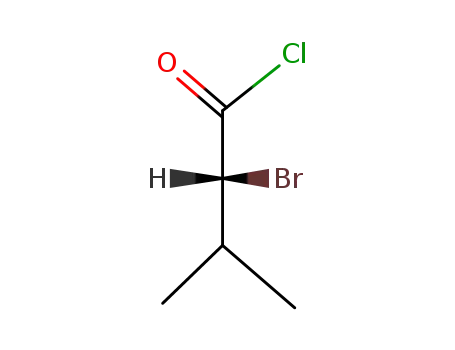 Molecular Structure of 27109-47-3 (Butanoyl chloride, 2-bromo-3-methyl-, (2R)-)
