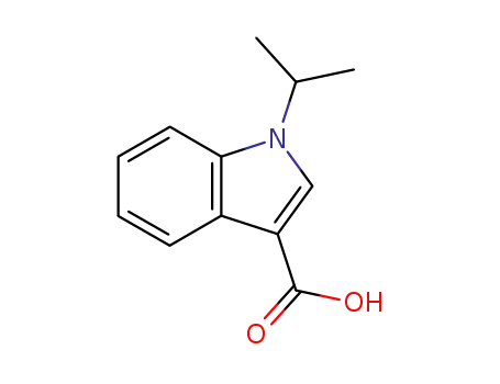 Molecular Structure of 158574-87-9 (1H-Indole-3-carboxylic acid, 1-(1-methylethyl)-)