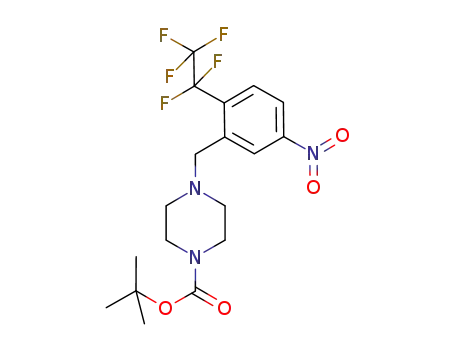 1-Piperazinecarboxylic acid,
4-[[5-nitro-2-(pentafluoroethyl)phenyl]methyl]-, 1,1-dimethylethyl ester