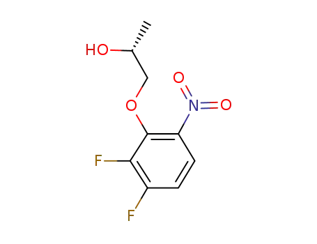 Molecular Structure of 124409-94-5 (2-Propanol, 1-(2,3-difluoro-6-nitrophenoxy)-, (R)-)