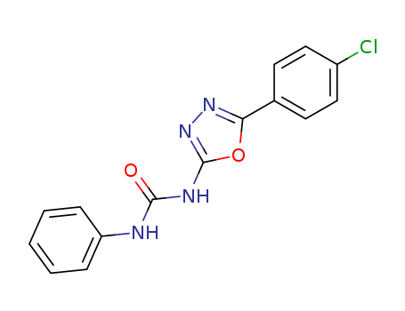 Urea, N-[5-(4-chlorophenyl)-1,3,4-oxadiazol-2-yl]-N'-phenyl-