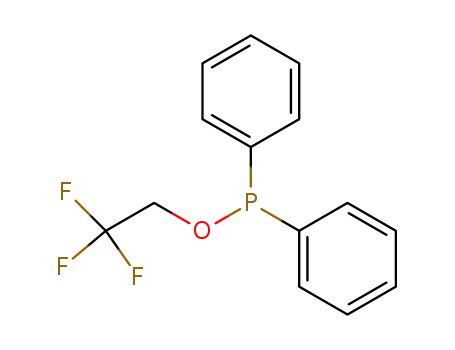 Molecular Structure of 76943-19-6 (2,2,2-trifluoroethyl diphenylphosphinite)