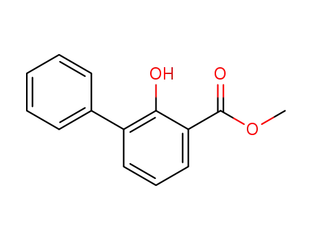 Molecular Structure of 4906-69-8 (methyl 2-hydroxy-3-phenyl-benzoate)