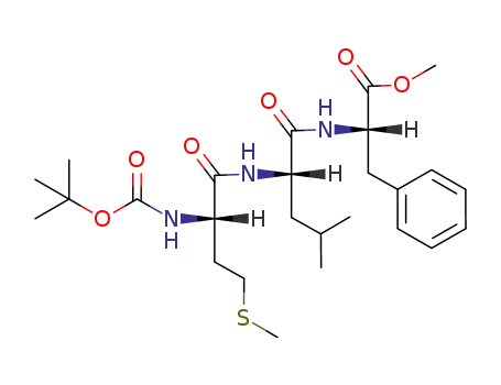 Molecular Structure of 77542-78-0 (tert-butyloxycarbonyl-methionyl-leucyl-phenylalanine methyl ester)