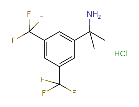 Molecular Structure of 374822-30-7 (α,α-dimethyl-3,5-bis(trifluoromethyl)benzenemethanamine hydrochloride)