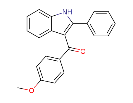 Molecular Structure of 103056-99-1 ((4-METHOXYPHENYL)(2-PHENYL-1H-INDOL-3-YL)METHANONE)