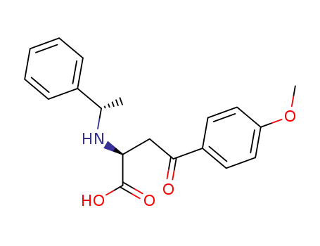 Molecular Structure of 212010-24-7 ((αS,1S)-α-[N-(1-methyl)benzyl]-β-[4'-(methoxy)benzoyl]alanine)