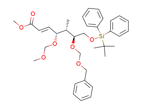 (4R,5S,6S)-6-[(benzyloxy)methoxy]-7-(tert-butyldiphenylsilanyloxy)-4-methoxymethoxy-5-methylhept-2-enoic acid methyl ester