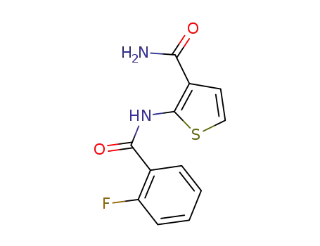 2-(2-fluoro-benzoylamino)-thiophene-3-carboxylic acid amide