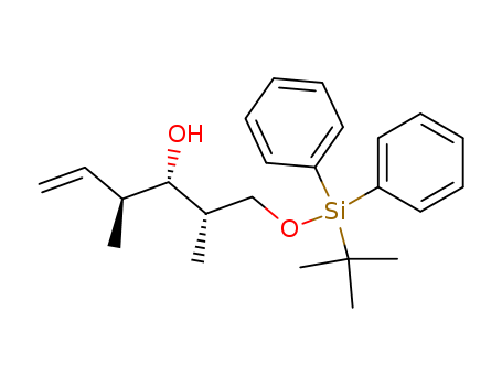 Molecular Structure of 106357-24-8 (5-Hexen-3-ol, 1-[[(1,1-dimethylethyl)diphenylsilyl]oxy]-2,4-dimethyl-,
(2S,3S,4S)-)