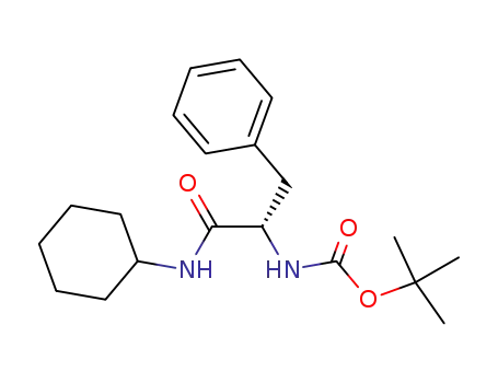 Molecular Structure of 169566-77-2 (N-t-Boc-phenylalanine Cyclohexylamide)