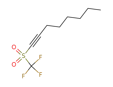 Molecular Structure of 119353-21-8 (1-octynyl trifluoromethyl sulfone)