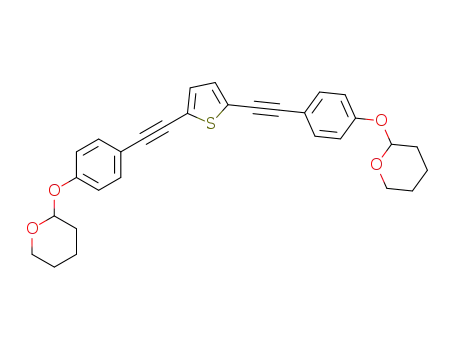 2,5-bis[4-(tetrahydropyranyloxy)phenylethynyl]thiophene