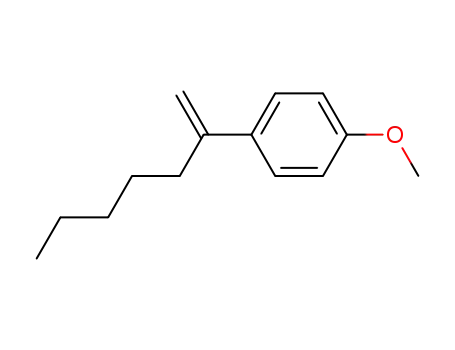 Molecular Structure of 109125-09-9 (Benzene, 1-methoxy-4-(1-methylenehexyl)-)