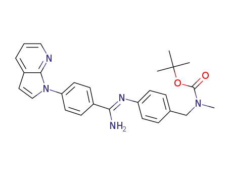 tert-butyl 4-(4-(1H-pyrrolo[2,3-b]pyridin-1-yl)benzamido)benzylmethylcarbamate