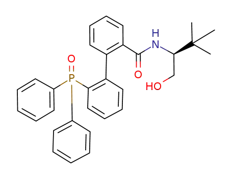 Molecular Structure of 904887-98-5 ((S)-2'-(diphenylphosphoryl)-N-(1-hydroxy-3,3-dimethylbutan-2-yl)biphenyl-2-carboxamide)