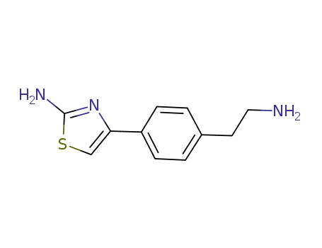 Molecular Structure of 193350-77-5 (2-Thiazolamine, 4-[4-(2-aminoethyl)phenyl]-)