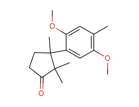 Cyclopentanone, 3-(2,5-dimethoxy-4-methylphenyl)-2,2,3-trimethyl-