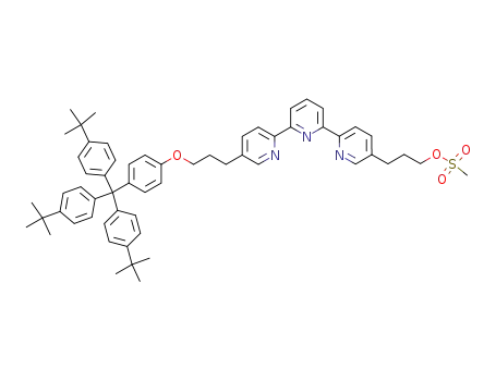 Methanesulfonic acid 3-[5''-(3-{4-[tris-(4-tert-butyl-phenyl)-methyl]-phenoxy}-propyl)-[2,2';6',2'']terpyridin-5-yl]-propyl ester