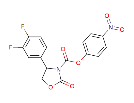 4-(3,4-difluorophenyl)-2-oxo-oxazolidine-3-carboxylic acid-4-nitro-phenyl ester