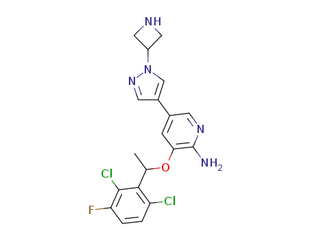 2-Pyridinamine,
5-[1-(3-azetidinyl)-1H-pyrazol-4-yl]-3-[1-(2,6-dichloro-3-fluorophenyl)eth
oxy]-