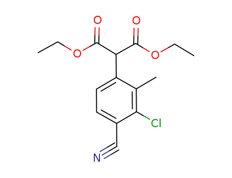 diethyl 2-(3-chloro-4-cyano-2-methylphenyl)malonate