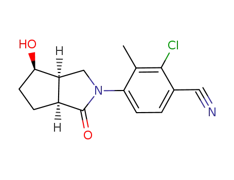 2-chloro-4-((3aR,4R,6aS)-4-hydroxy-1-oxo-hexahydrocyclopenta[c]pyrrol-2-(1H)-yl)-3-methylbenzonitrile