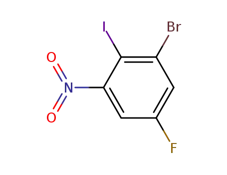 1-BroMo-5- 플루오로 -2- 요오도 -3- 니트로 벤젠