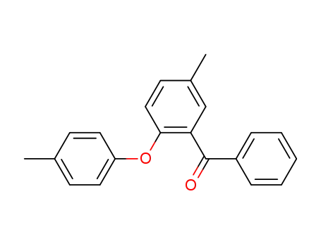 Molecular Structure of 134312-16-6 (2-<(p-methylphenyl)oxy>-5-methylbenzophenone)