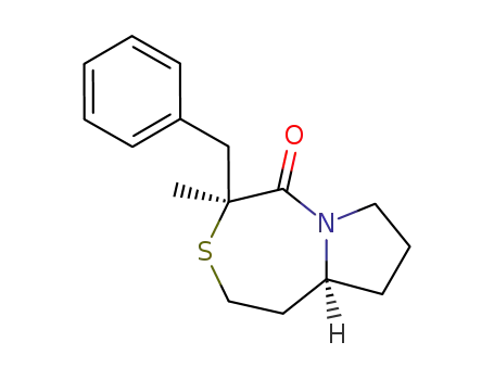 (3S,7S)-1-aza-3-benzyl-3-methyl-4-thiabicyclo[5.3.0]-2-decanone