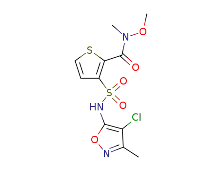 3-(N-(4-Chloro-3-methylisoxazol-5-yl)sulfamoyl)-N-methoxy-N-methylthiophene-2-carboxamide