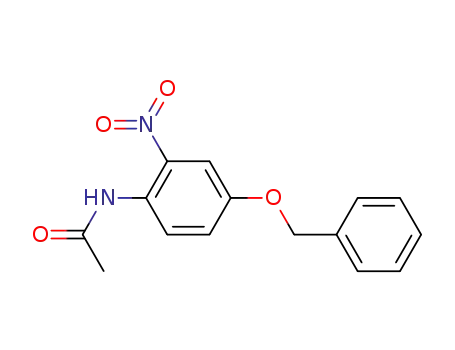 Molecular Structure of 26697-34-7 (4-BENZYLOXY-2-NITROACETANILIDE))
