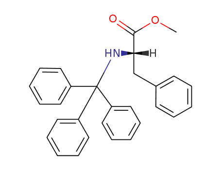 Molecular Structure of 18598-80-6 (L-Phenylalanine, N-(triphenylmethyl)-, methyl ester)