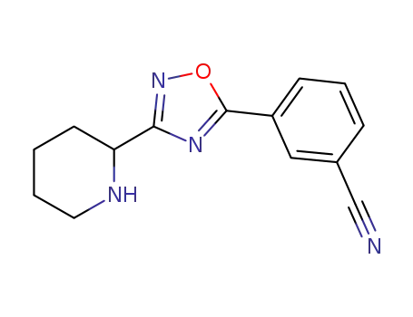 Benzonitrile, 3-[3-(2-piperidinyl)-1,2,4-oxadiazol-5-yl]-