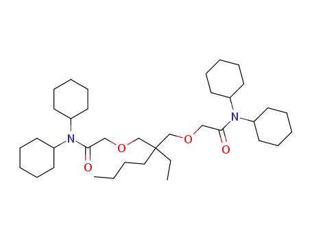 Molecular Structure of 108083-23-4 (5-BUTYL-5-ETHYL-N,N,N',N'-TETRACYCLOHEXYL-3,7-DIOXAAZELAIC DIAMIDE)