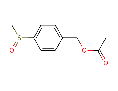 Molecular Structure of 112460-39-6 (Benzenemethanol, 4-(methylsulfinyl)-, acetate)