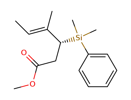(E)-(R)-3-(Dimethyl-phenyl-silanyl)-4-methyl-hex-4-enoic acid methyl ester